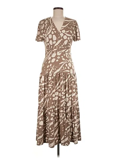 Pre-owned Cabi Casual Dress In Brown