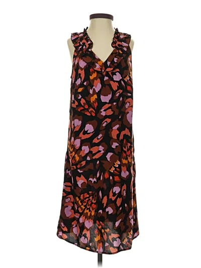 Pre-owned Cabi Casual Dress In Brown
