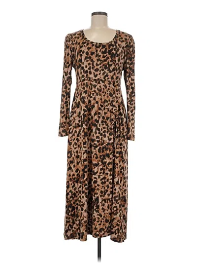 Pre-owned Cabi Casual Dress In Brown