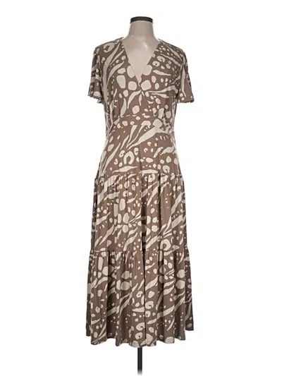 Pre-owned Cabi Casual Dress In Brown