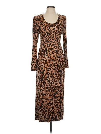 Pre-owned Cabi Casual Dress In Brown