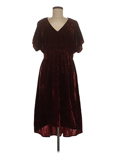 Pre-owned Cabi Casual Dress In Burgundy