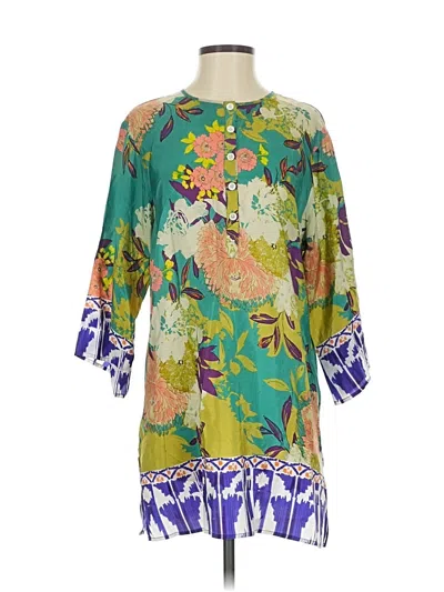 Pre-owned Cabi Casual Dress In Green