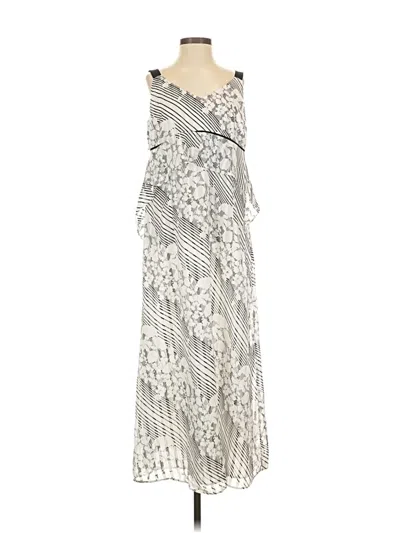 Pre-owned Cabi Casual Dress In Silver