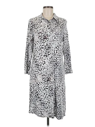Pre-owned Cabi Casual Dress In Silver