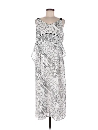 Pre-owned Cabi Casual Dress In Silver