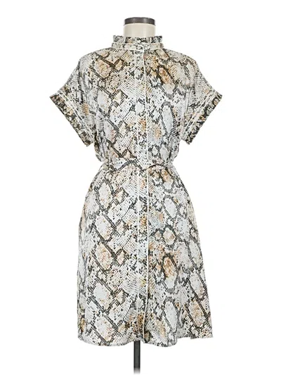 Pre-owned Cabi Casual Dress In Silver