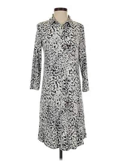 Pre-owned Cabi Casual Dress In Silver