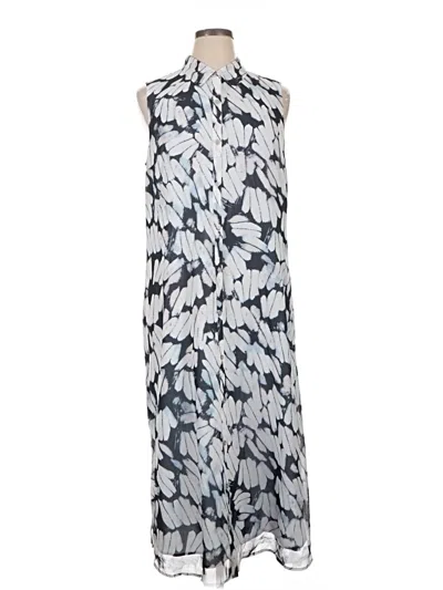 Pre-owned Cabi Casual Dress In Silver