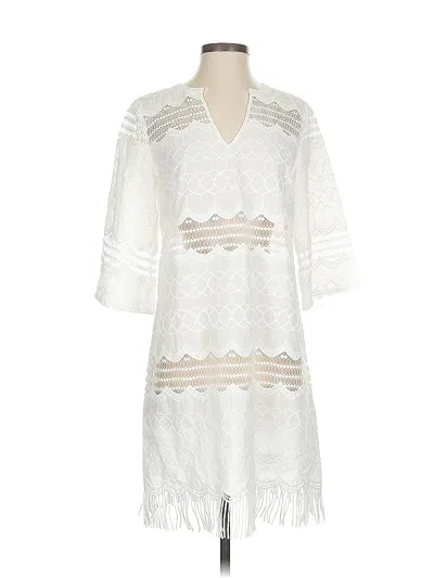 Pre-owned Cabi Casual Dress In White