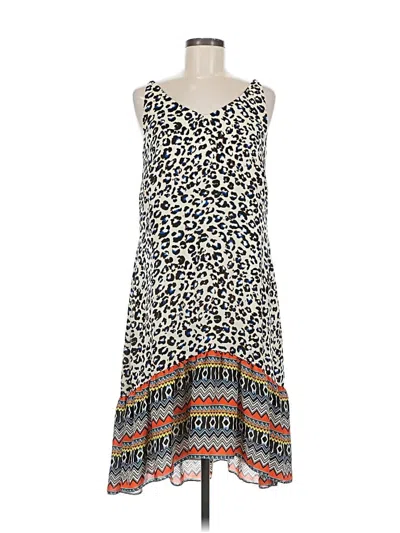 Pre-owned Cabi Casual Dress In White