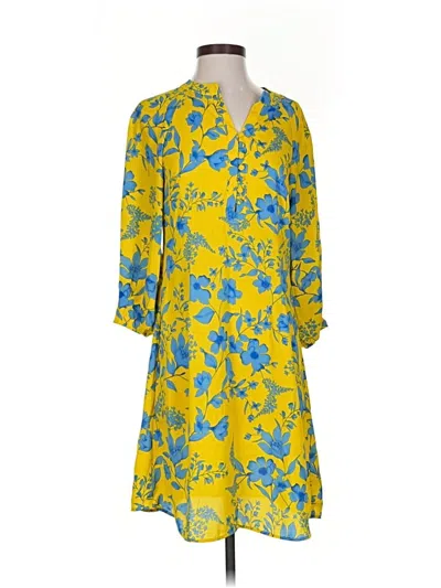 Pre-owned Cabi Casual Dress In Yellow