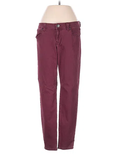 Pre-owned Cabi Casual Pants In Burgundy