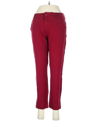 Pre-owned Cabi Casual Pants In Burgundy