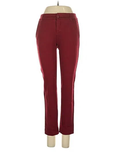 Pre-owned Cabi Casual Pants In Burgundy
