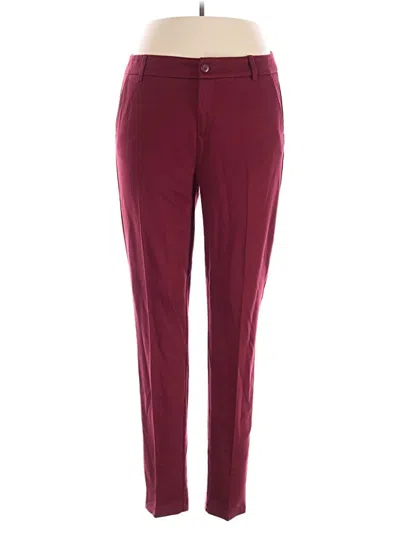 Pre-owned Cabi Casual Pants In Burgundy