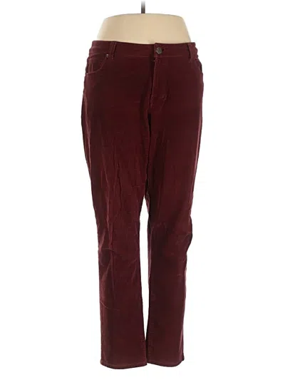 Pre-owned Cabi Casual Pants In Burgundy