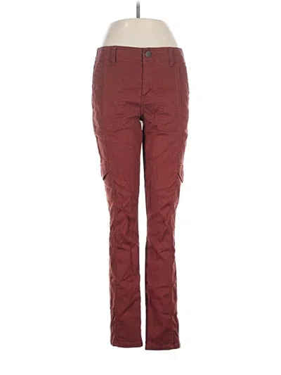 Pre-owned Cabi Casual Pants In Burgundy