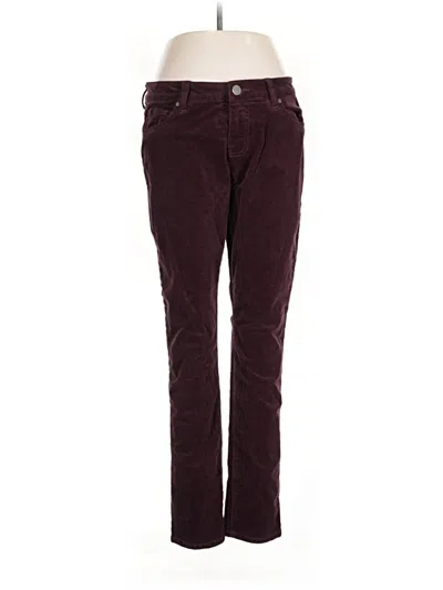 Pre-owned Cabi Casual Pants In Burgundy
