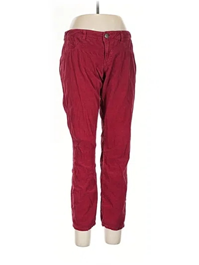 Pre-owned Cabi Casual Pants In Burgundy