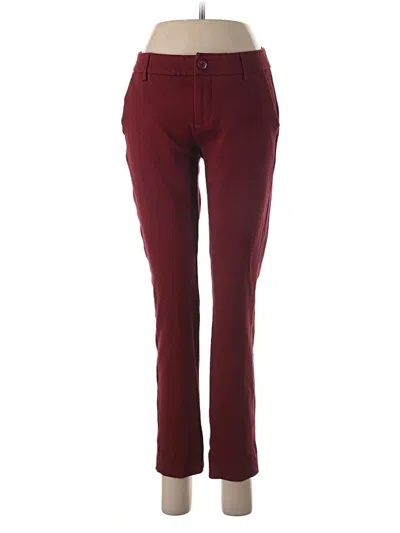 Pre-owned Cabi Casual Pants In Burgundy