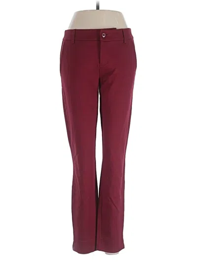 Pre-owned Cabi Casual Pants In Burgundy