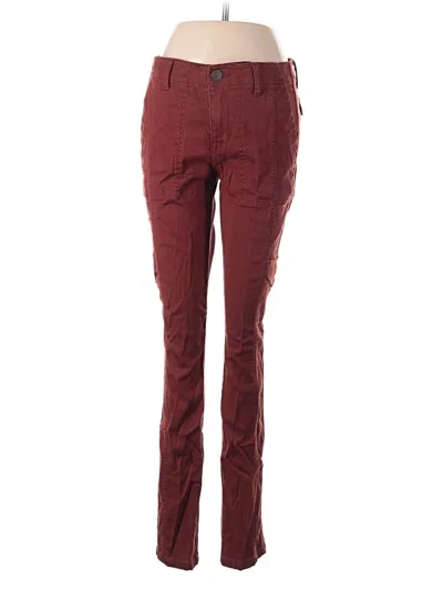 Pre-owned Cabi Casual Pants In Burgundy