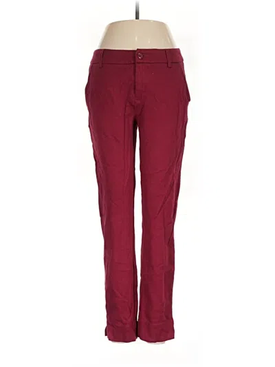 Pre-owned Cabi Casual Pants In Burgundy