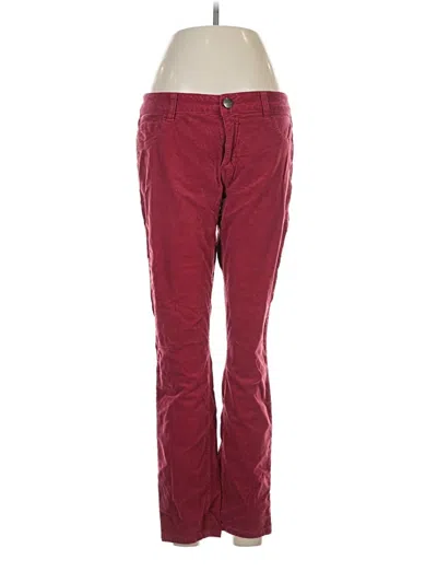 Pre-owned Cabi Casual Pants In Burgundy