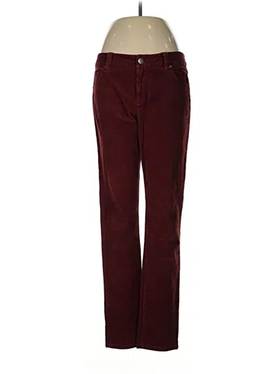 Pre-owned Cabi Casual Pants In Burgundy