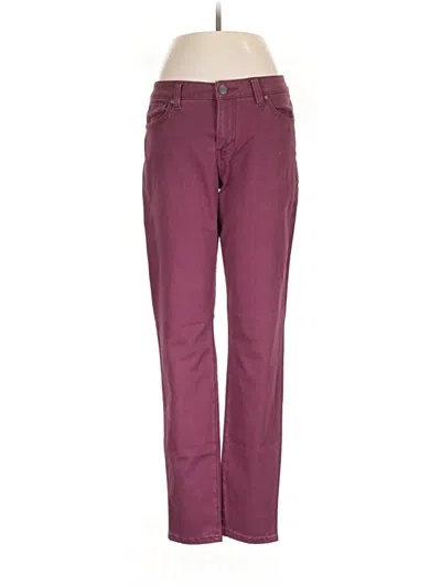 Pre-owned Cabi Casual Pants In Burgundy