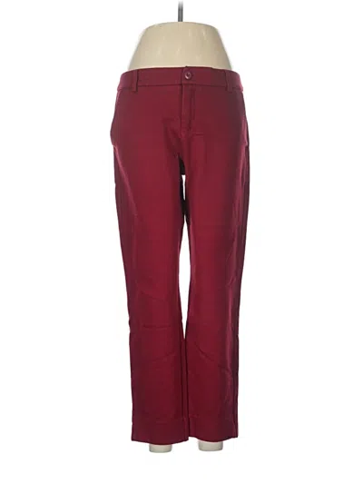 Pre-owned Cabi Casual Pants In Burgundy