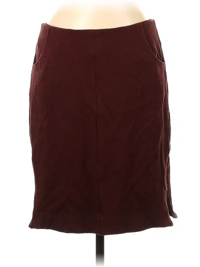 Pre-owned Cabi Casual Skirt In Burgundy