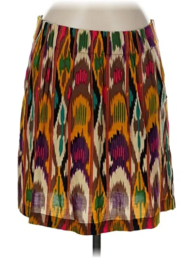 Pre-owned Cabi Casual Skirt In Burgundy