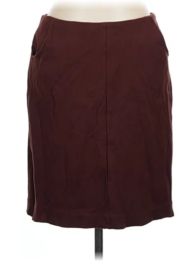 Pre-owned Cabi Casual Skirt In Burgundy