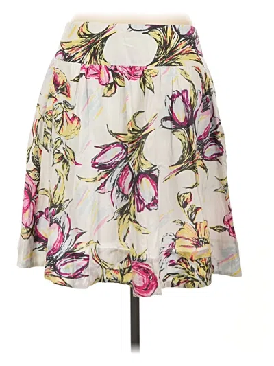 Pre-owned Cabi Casual Skirt In Ivory