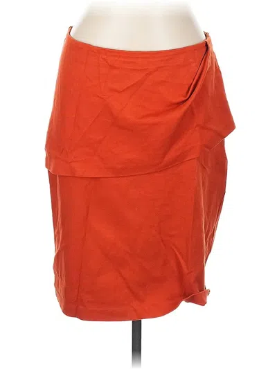 Pre-owned Cabi Casual Skirt In Orange