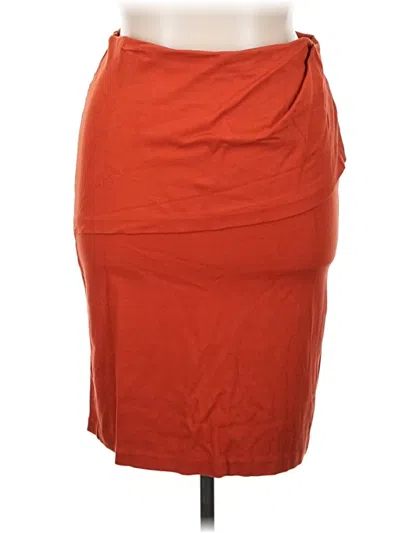 Pre-owned Cabi Casual Skirt In Orange