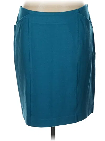 Pre-owned Cabi Casual Skirt In Teal