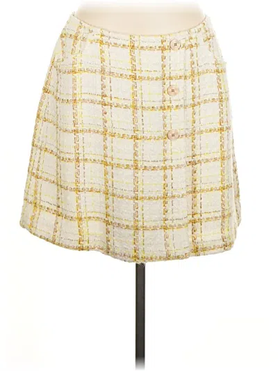 Pre-owned Cabi Casual Skirt In Yellow