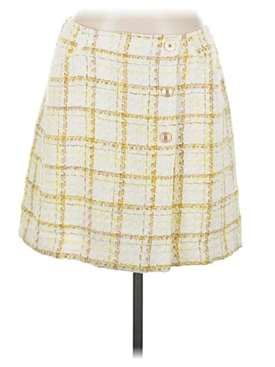 Pre-owned Cabi Casual Skirt In Yellow