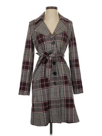 Pre-owned Cabi Coat In Burgundy