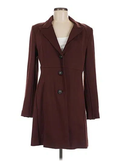 Pre-owned Cabi Coat In Burgundy