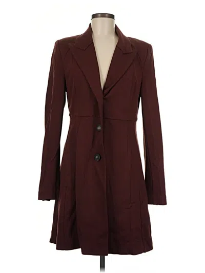 Pre-owned Cabi Coat In Burgundy
