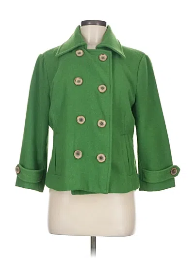 Pre-owned Cabi Coat In Green