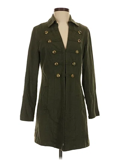 Pre-owned Cabi Coat In Green