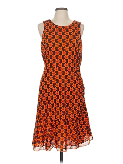 Pre-owned Cabi Cocktail Dress In Orange