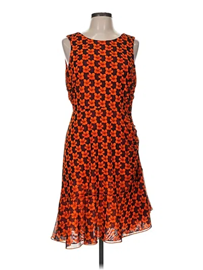 Pre-owned Cabi Cocktail Dress In Orange