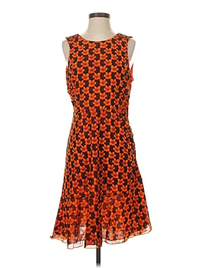 Pre-owned Cabi Cocktail Dress In Orange