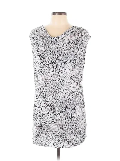 Pre-owned Cabi Cocktail Dress In Silver